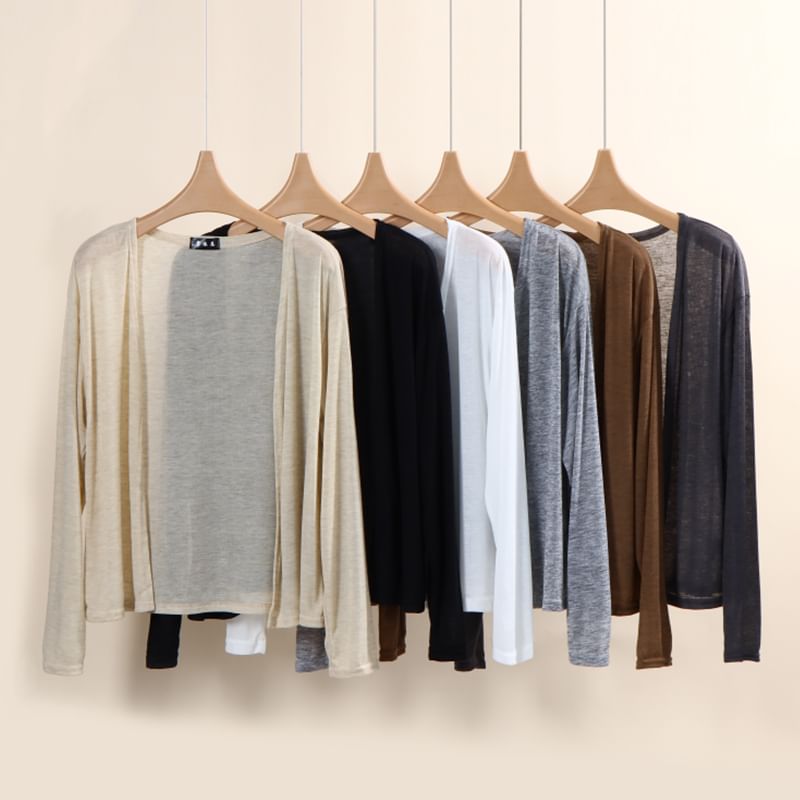KUMI - Open voorkant effen lichtgewicht vest