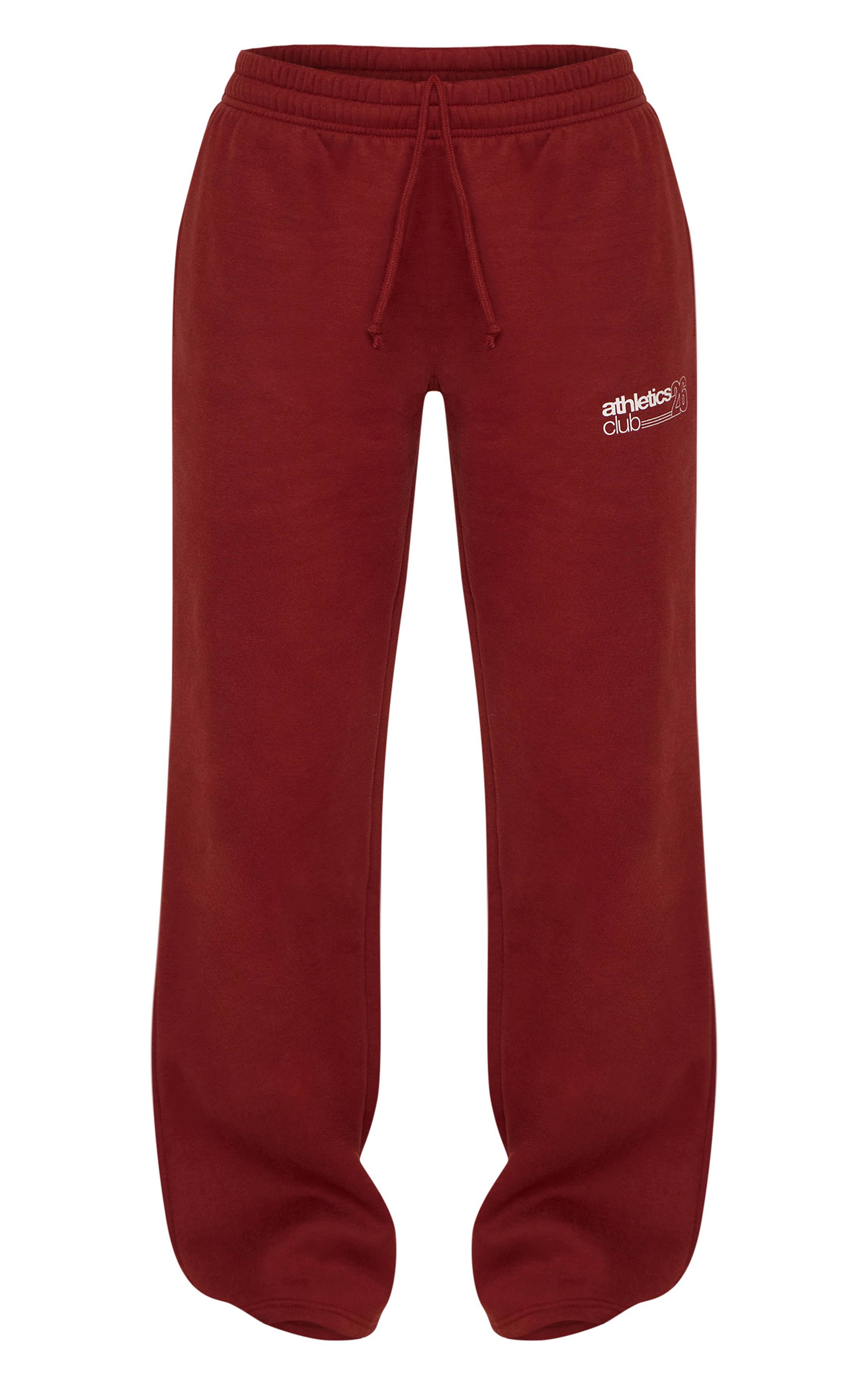 Marron Pantalon De Jogging Droit En Molleton De Coton Athletics 26