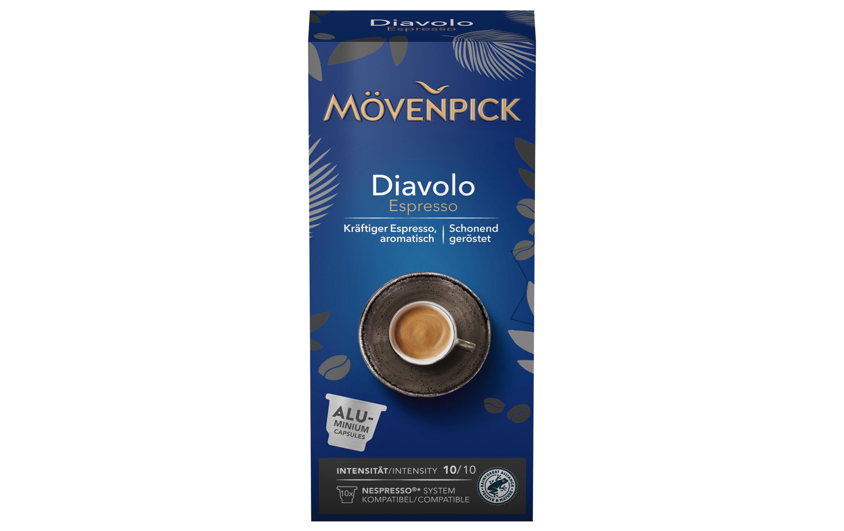 Kaffeekapseln Diavolo Espresso 10 StückKaffeekapseln für Nespresso Maschinen