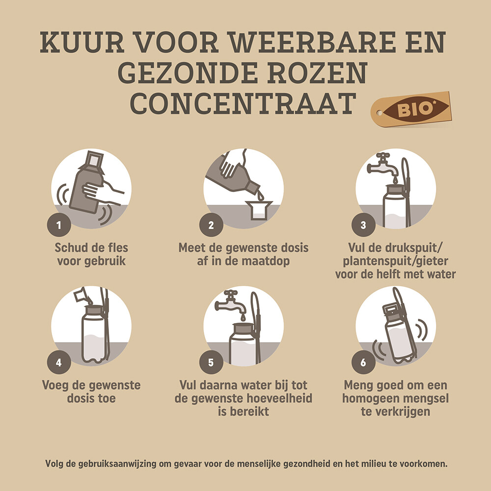 Pokon Biologische Kuur voor Weerbare en Gezonde Rozen Concentraat 500 ml