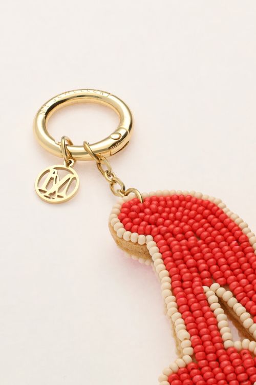 Bag charm met initial