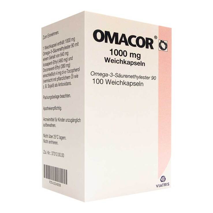 Omacor 1000 mg Weichkapseln, 100 St
