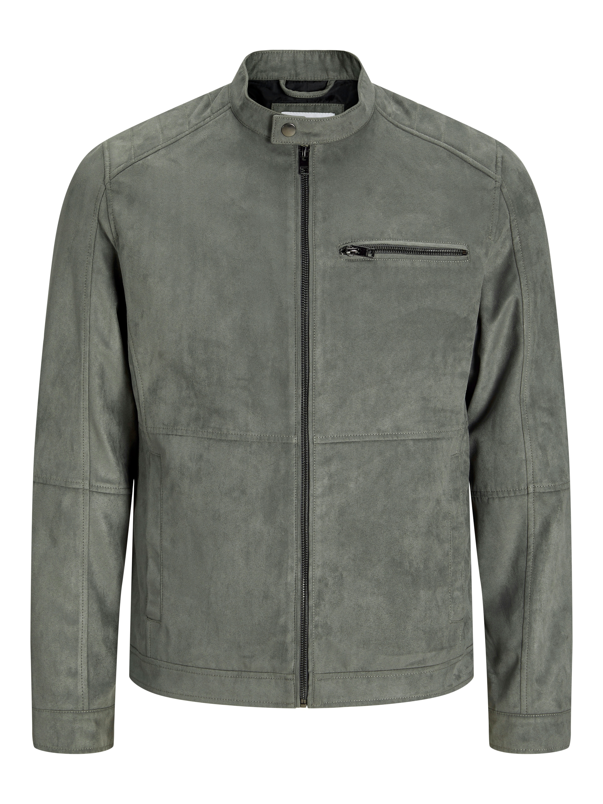 Jack & Jones Bikerjacke »JJEDYLAN mit wasserabweisender Funktion« ohne Kapuze unifarben, modisch, regular fit, Polyester