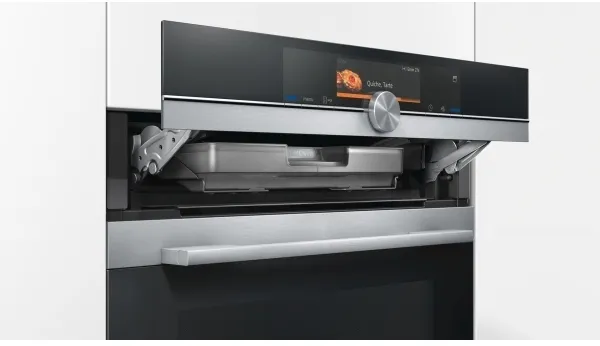 Siemens iQ700 HS658GXS1 - Ovn - med dampfunktion - til indbygning - niche - bredde: 56 cm - dybde: 55 cm - højde: 58.5 cm - med selv-rengøring - Klasse A  - rustfrit stål