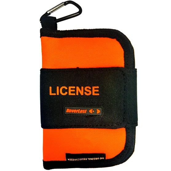 Never Lost Lisenslommebok Orange