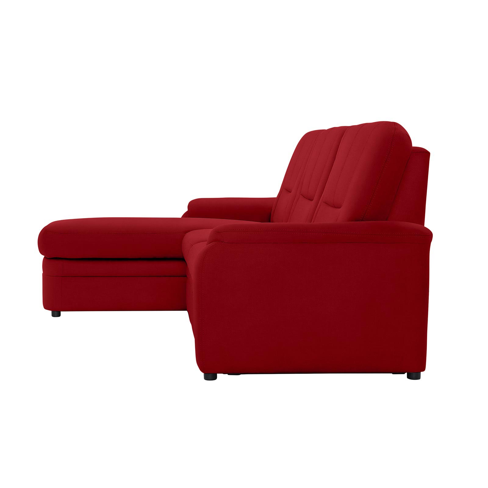 polsterpower Ecksofa - Miro bordeaux - Basismodell - Recamiere links