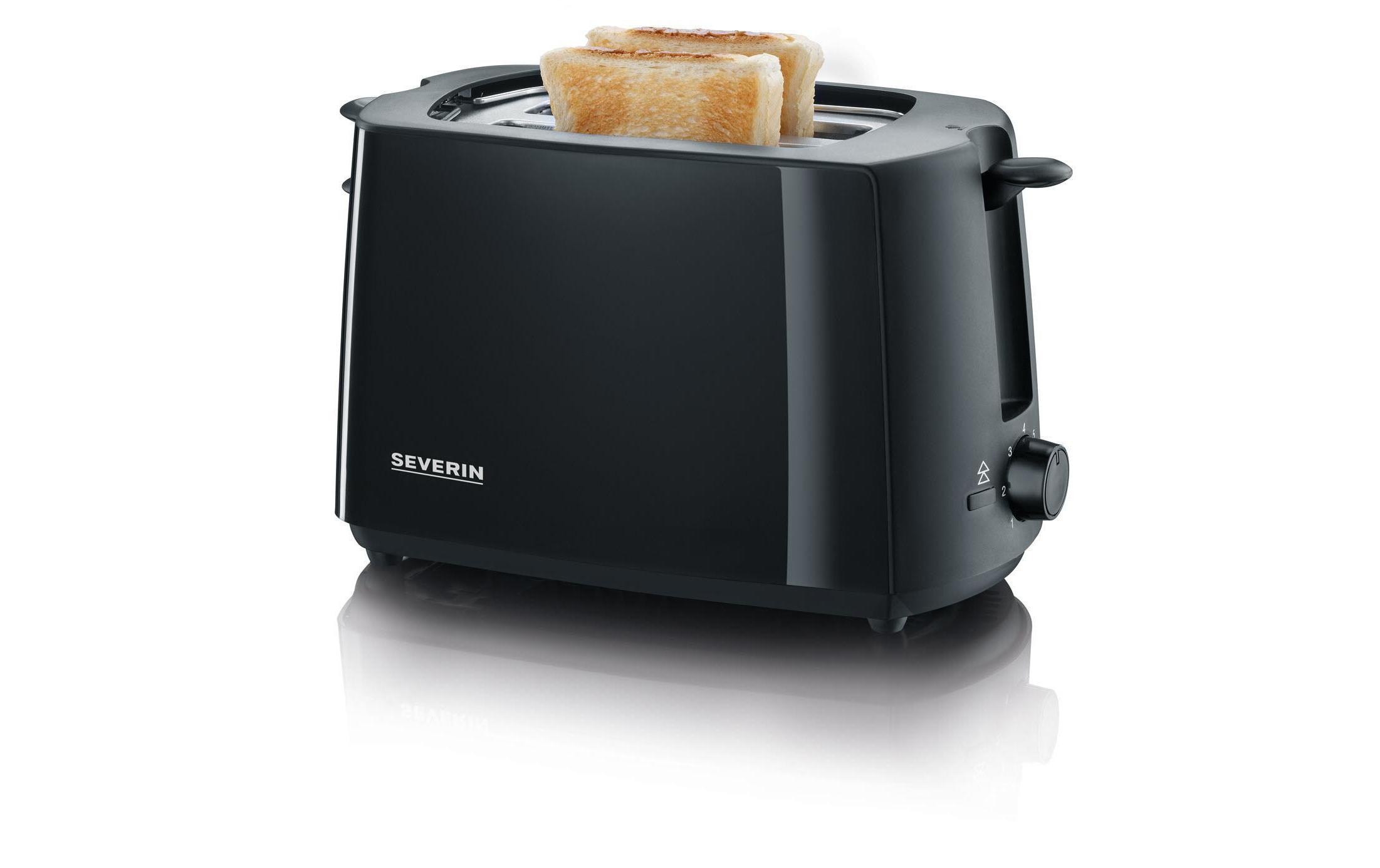 Severin Toaster »AT 2287 Schwarz« 700 W Lieferung mit passendem CH-Fixadapter