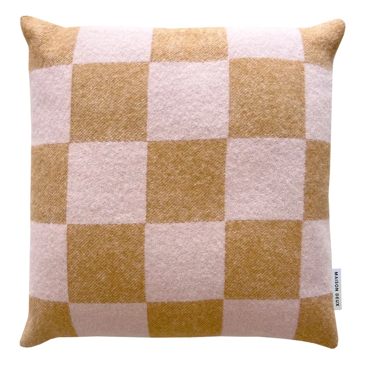 Maison Deux Coussin Damier | Terracotta