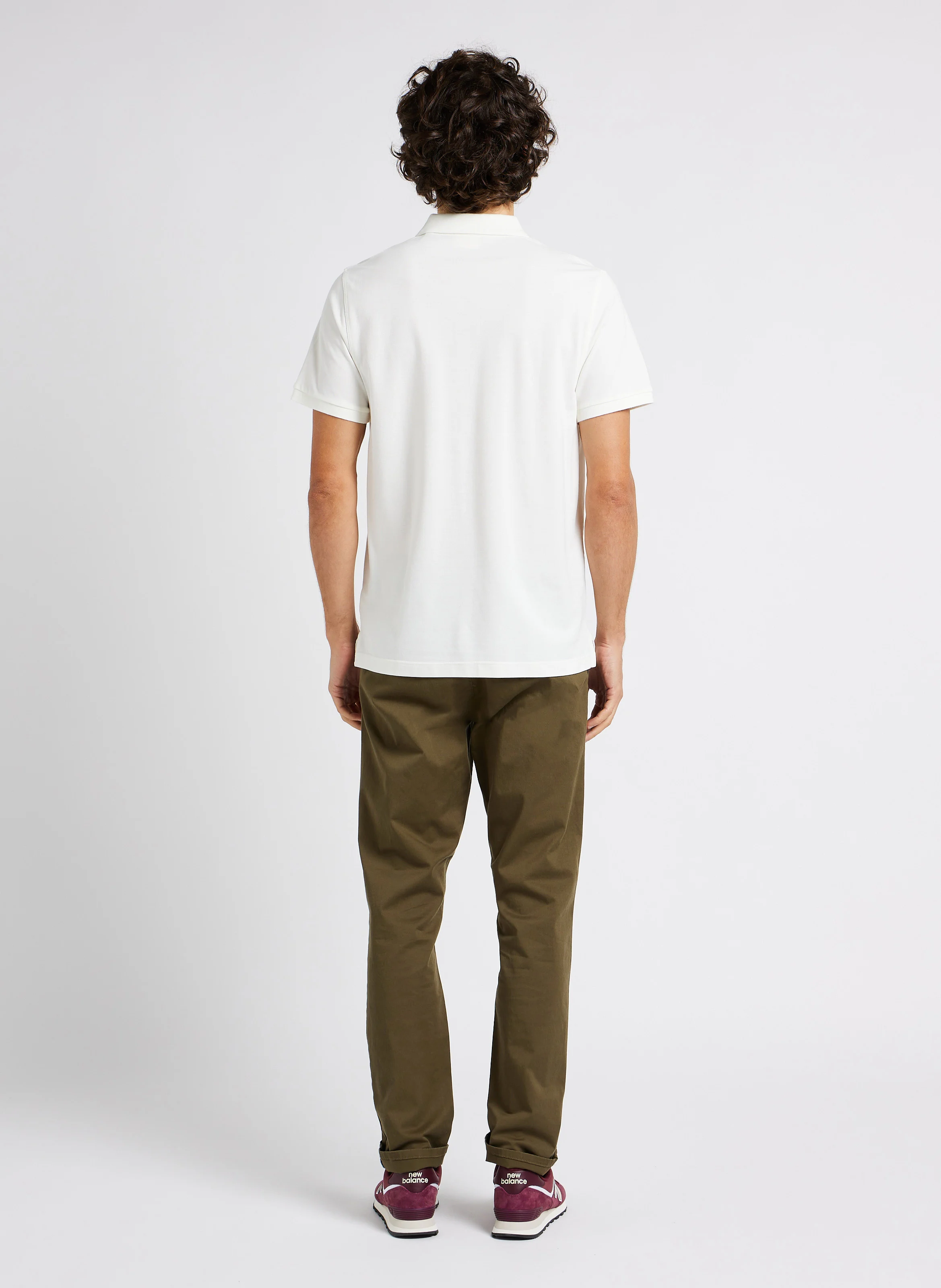 Pantalon slim en coton biologique mélangé | Vert