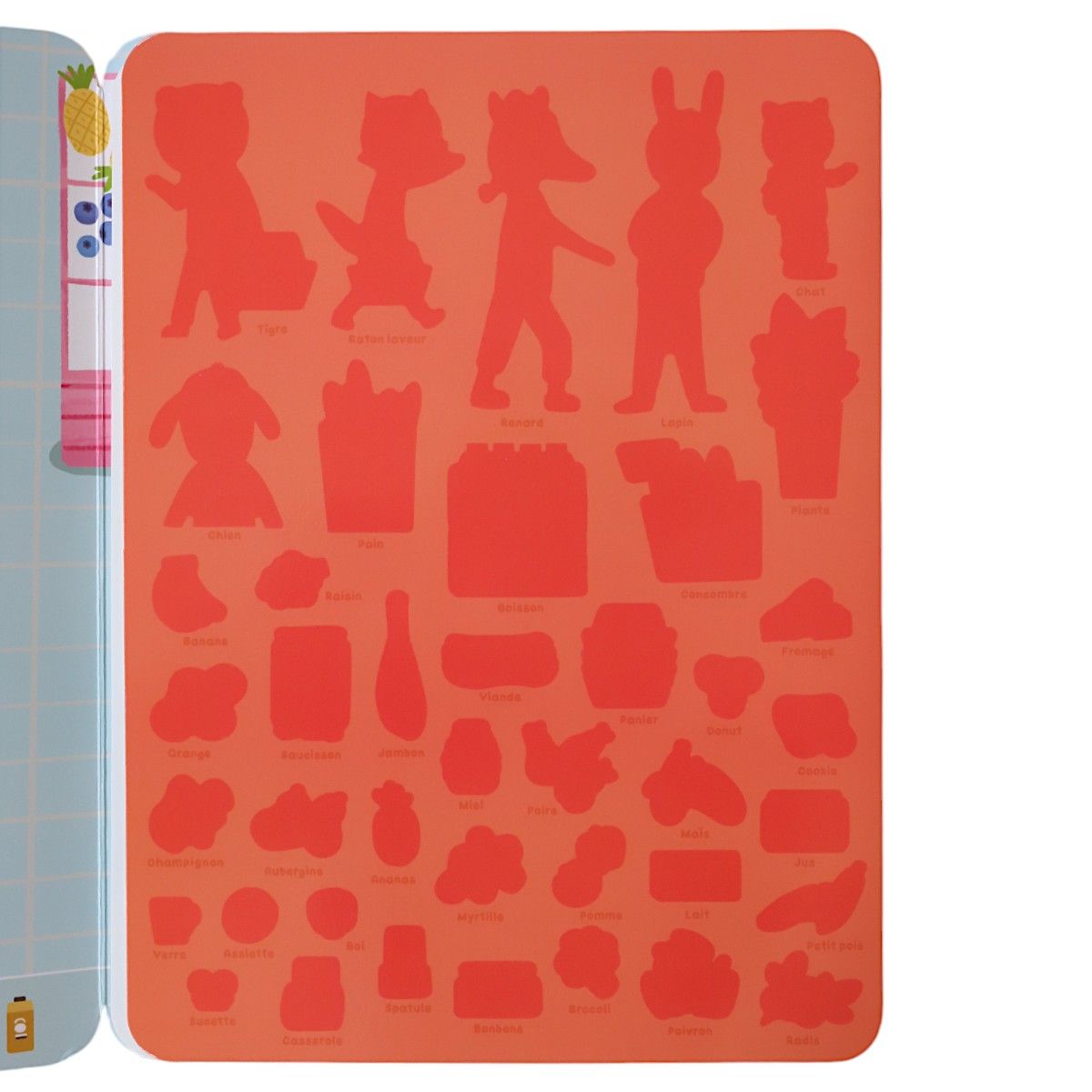 Livre stickers repositionnables Mon petit Marché Mercredi et Patati
