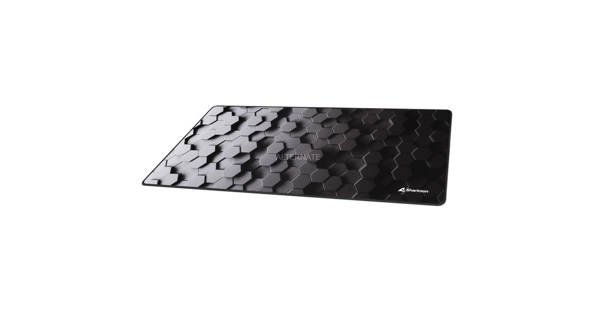 SharkoonSKILLER SGP30 XXL Hex gaming muismat  (Lichtgrijs/donkergrijs)