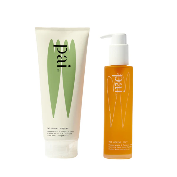 Pai skincare The Gemini - Duo Anti-vergetures Pépins de Grenade & Graines de Citrouille Crème 200ml & Huile 100ml