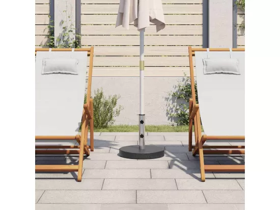 Socle de parasol Granite 20 kg Rond Noir