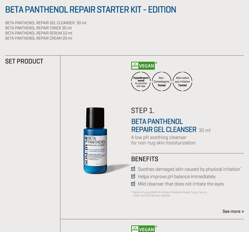 SOME BY MI - Beta Panthenol Reparatie Starter Kit