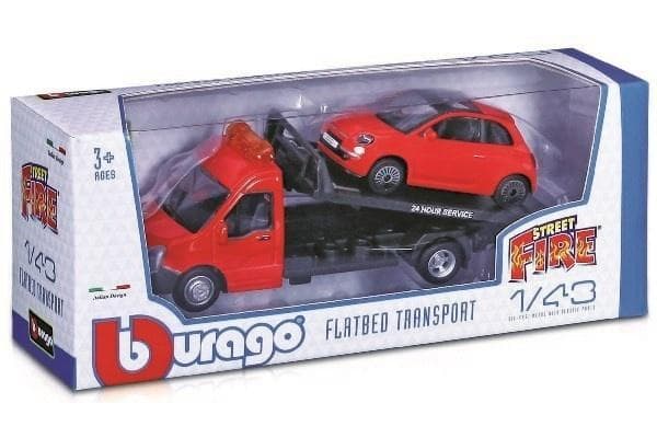 BURAGO Flatbed Transport 1:43 ass