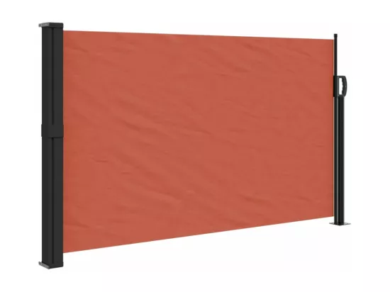Auvent latéral rétractable terre cuite 120x600 cm