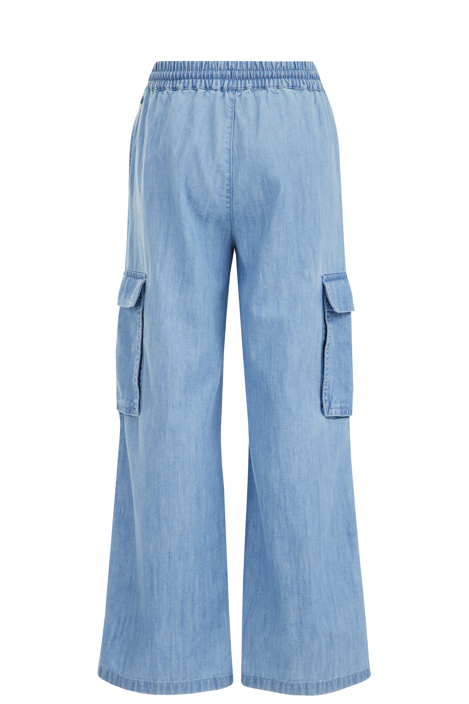 Meisjes wide leg cargobroek Blue Ridge Blauw