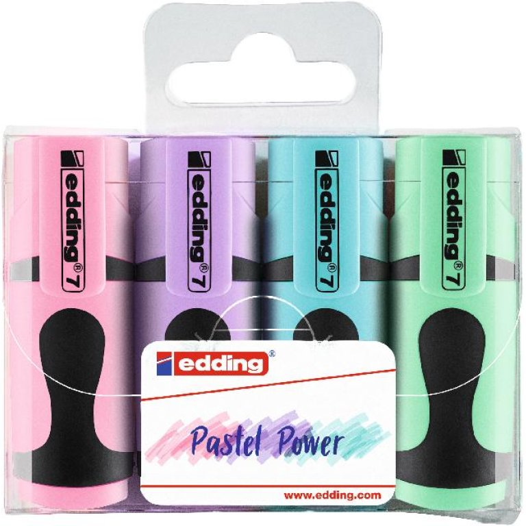 Edding Textmarker Mini Pastel Power, Set
