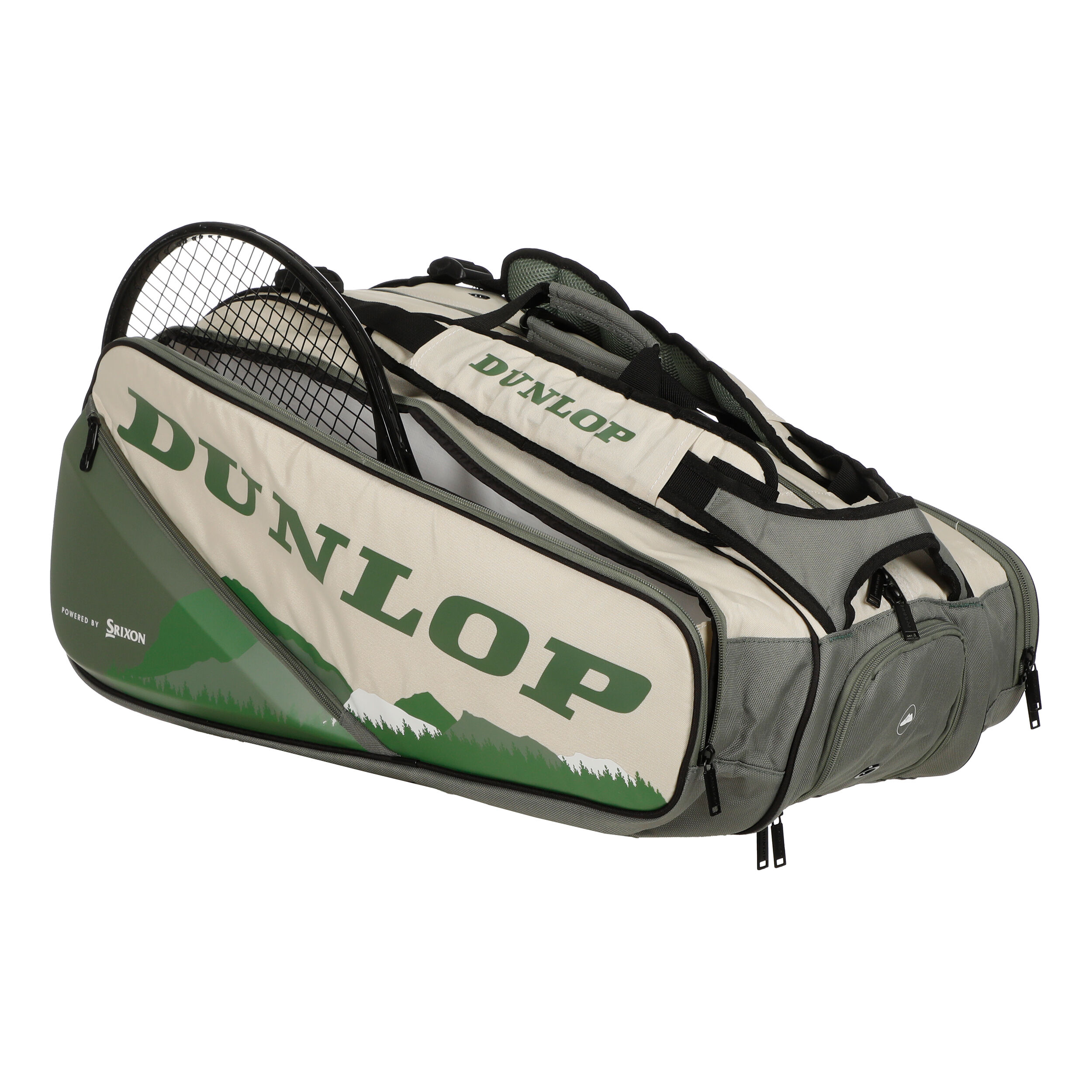Dunlop Performance Housse De Raquette Lot De 12 - Vert , Beige
