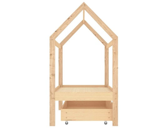 VIDAXL - Lit enfant Lit classique d'enfant avec tiroir bois de massif 70x140cm