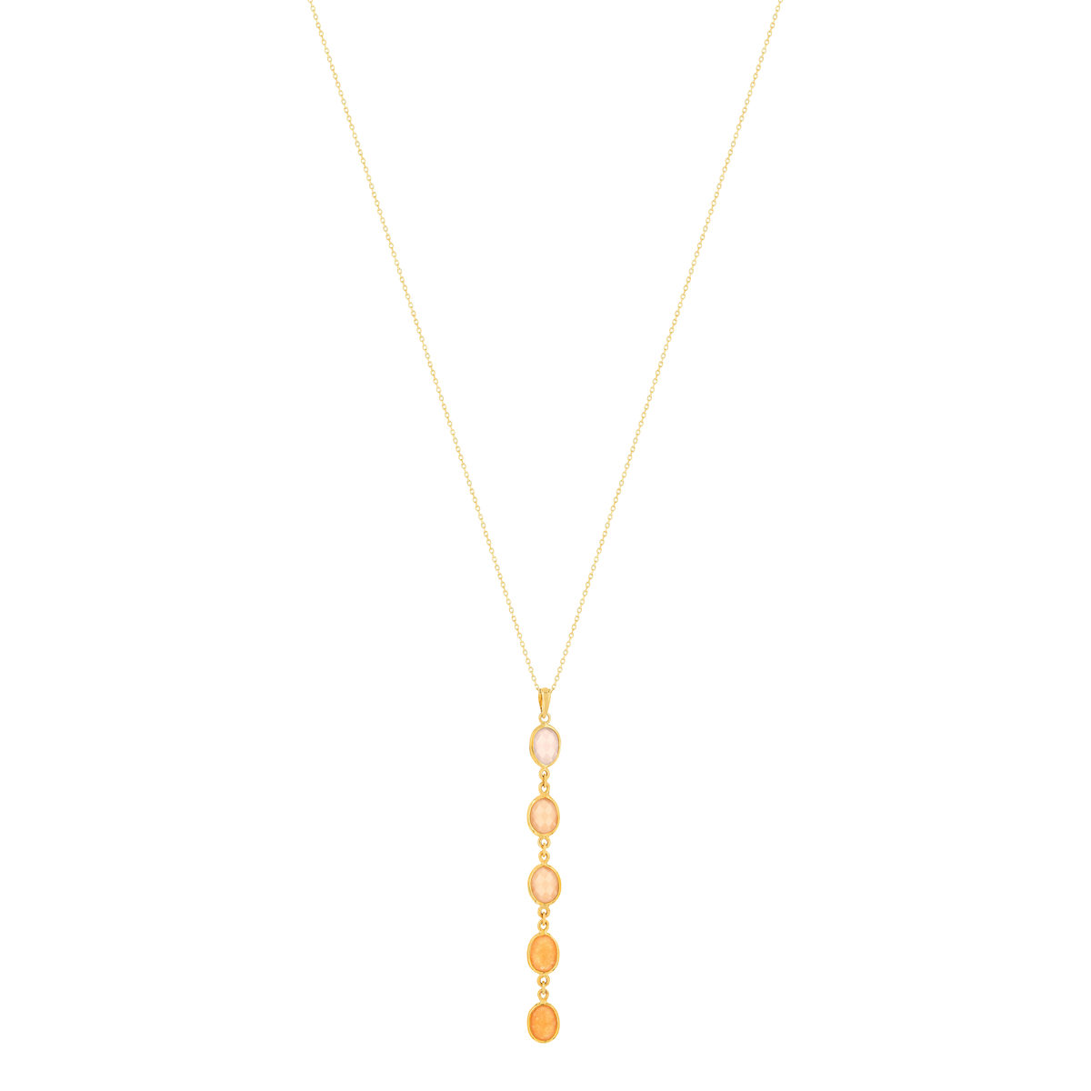 Collier MATY Or 375 pierres fines 45 cm