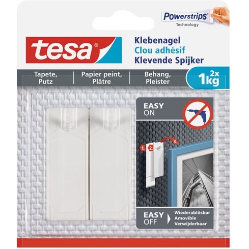 Powerstrips Clou adhésif pour papier peint et plâtre