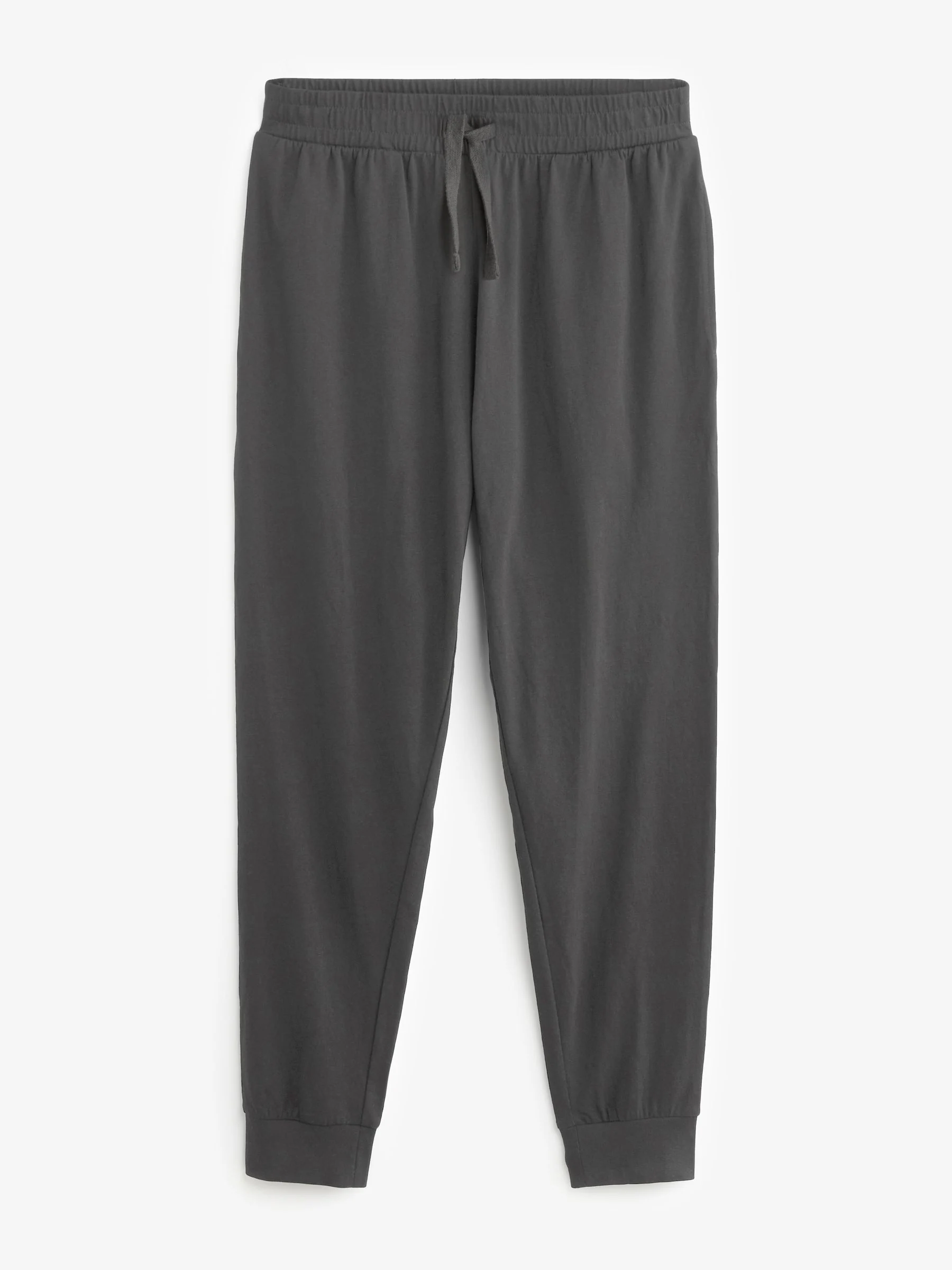Zwart/grijs - Pyjama's met lange mouwen en boorden van 100% katoen 2 stuks