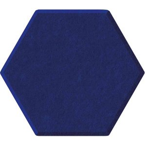 Panneaux muraux acoustiques hexagonaux autocollants ecoAware - Lot de 6 - L 37 x H 32 x P 0,9 cm