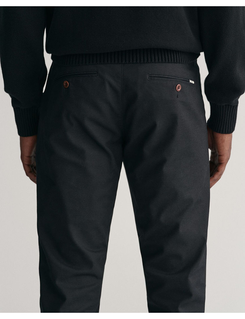 Slim Fit Black Chino Pants