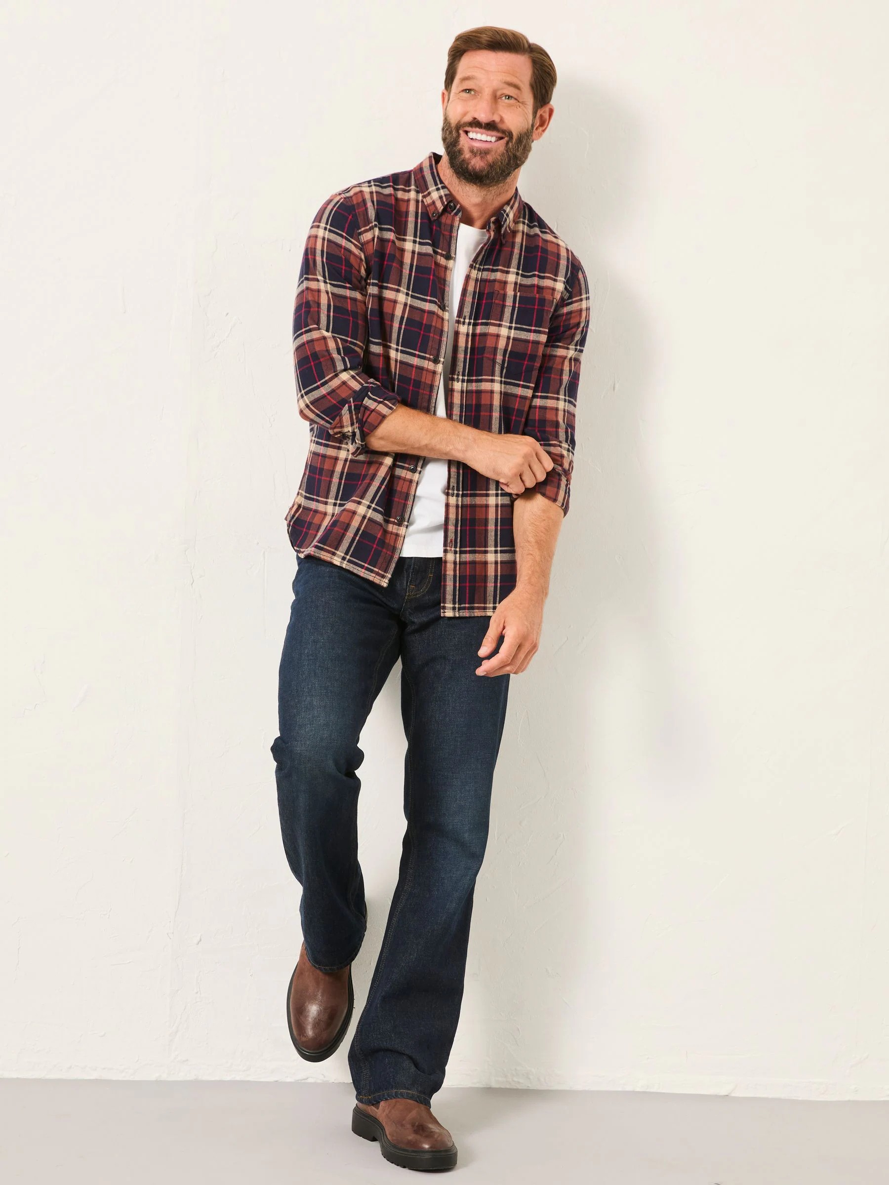FatFace Long Sleeve Check Shirt