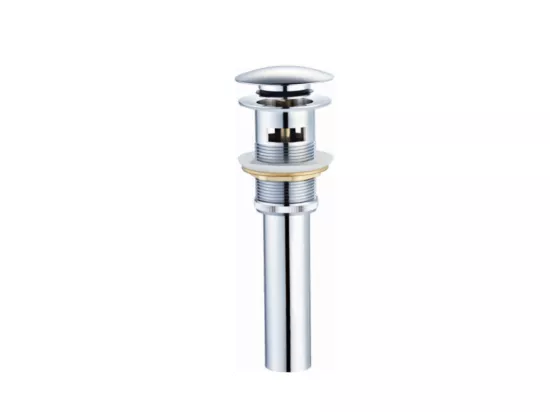 Bonde Up chrome pour vasque encastrée