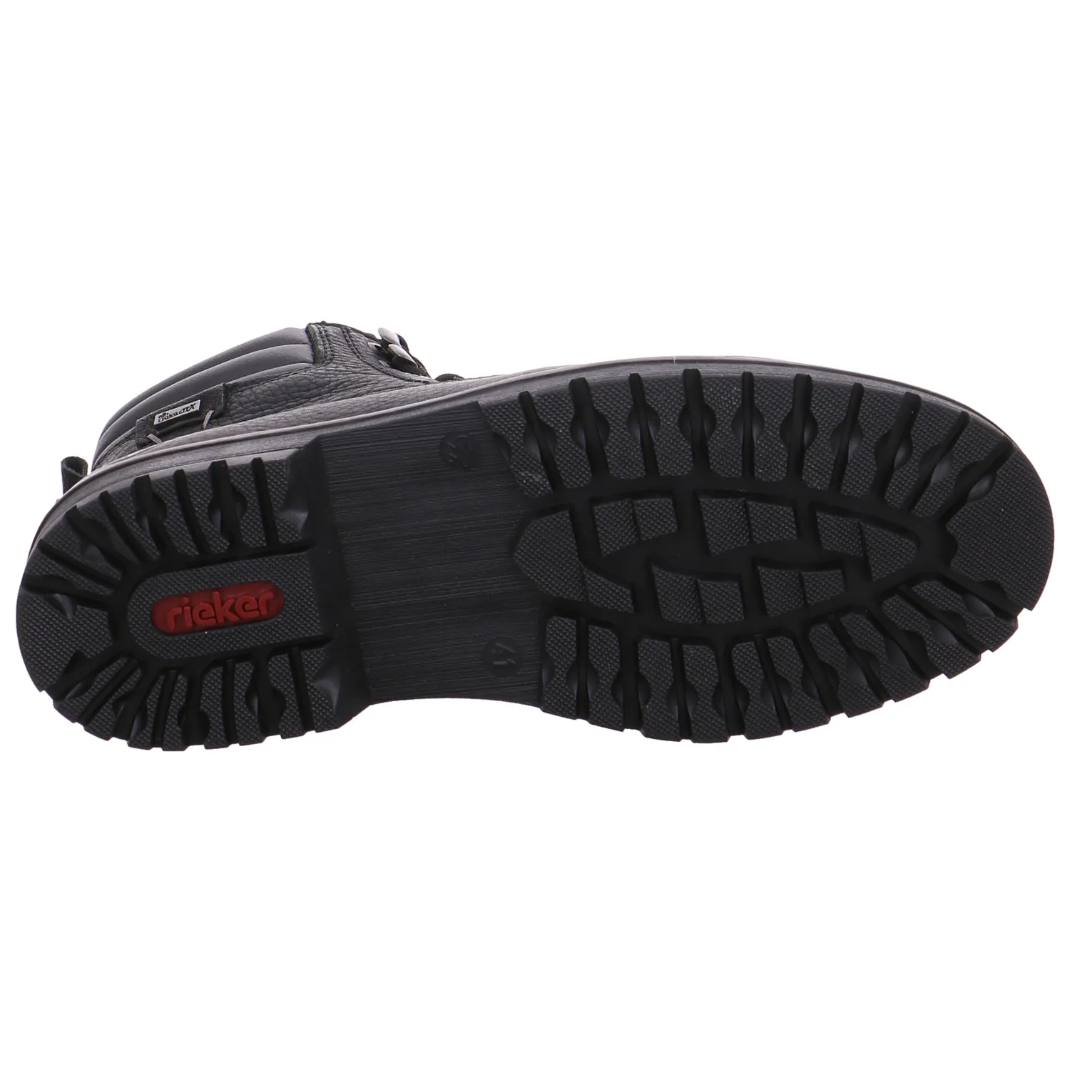 RIEKER Winter-Boots Schwarz Leder