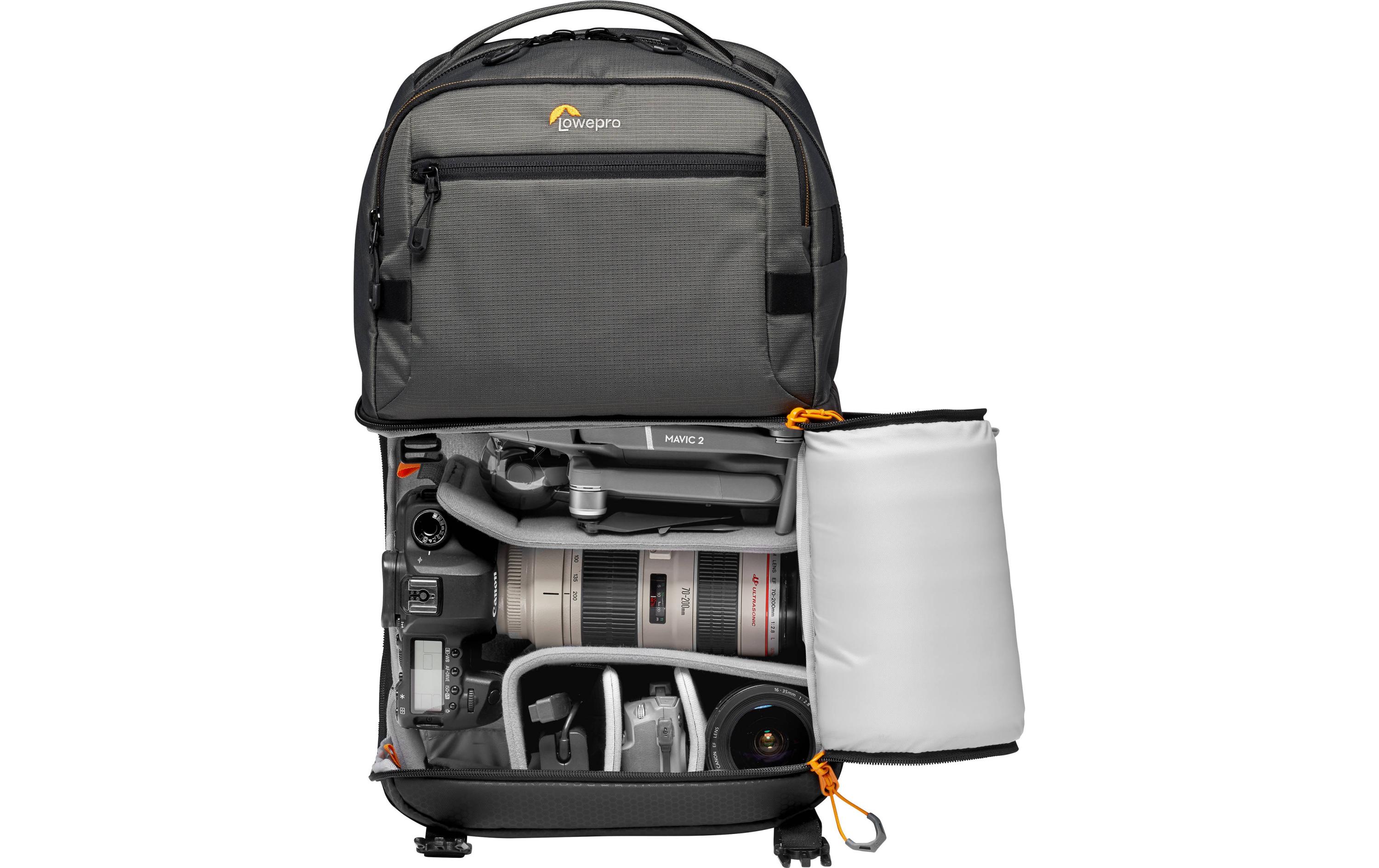 Fotorucksack Fastpack PRO BP 250 AW III Grau<br>Reiserucksack für Systemkameras und DSLR-Kameras mit genügend Platz für Objektive und persönlichen Gegenständen