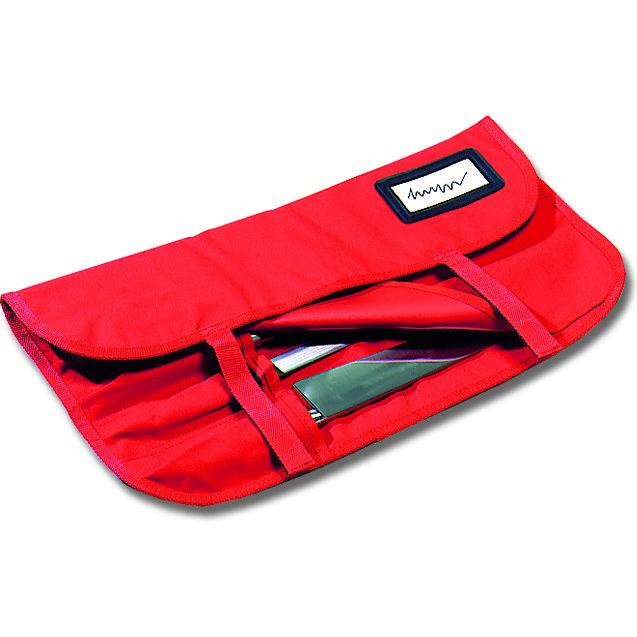 Trousse à couteaux rouge 7 poches