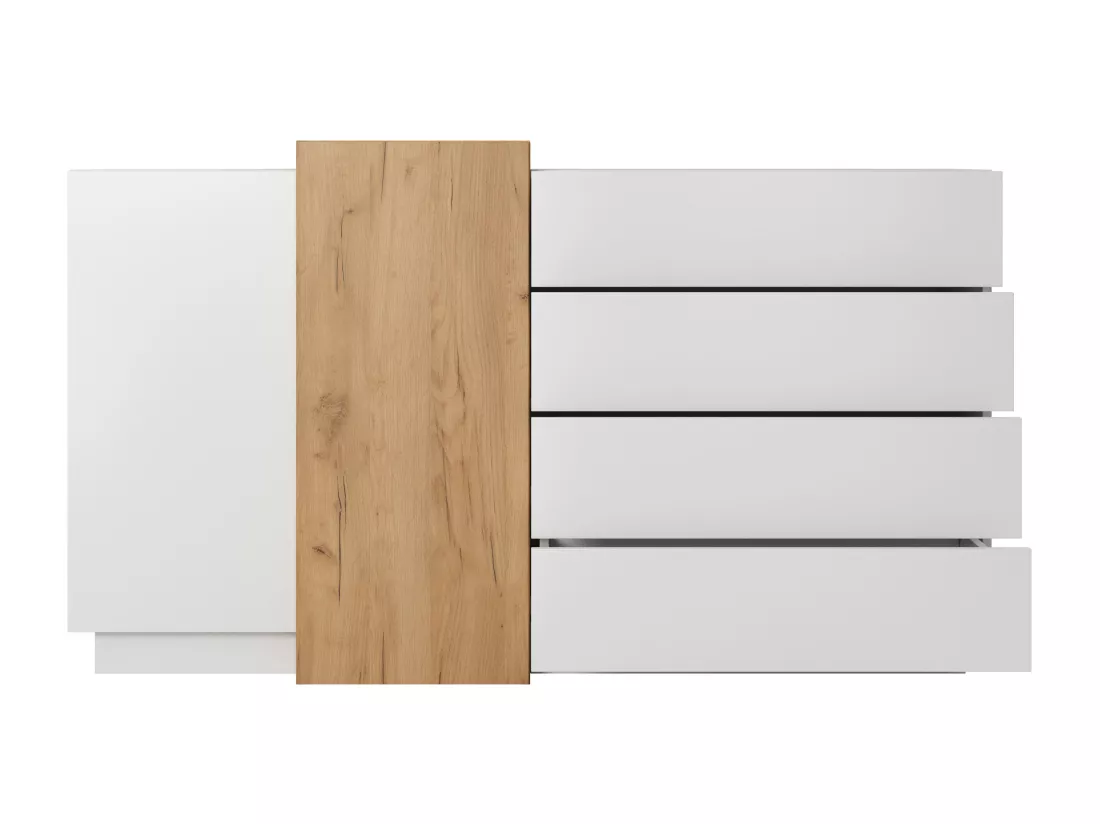 Commode 3D COD160 2D4D 160x45x94 Blanc