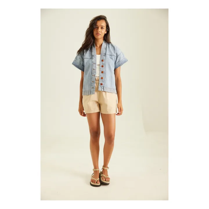 Tinsels Veste Denim Manches Courtes Xivry | Bleu Clair