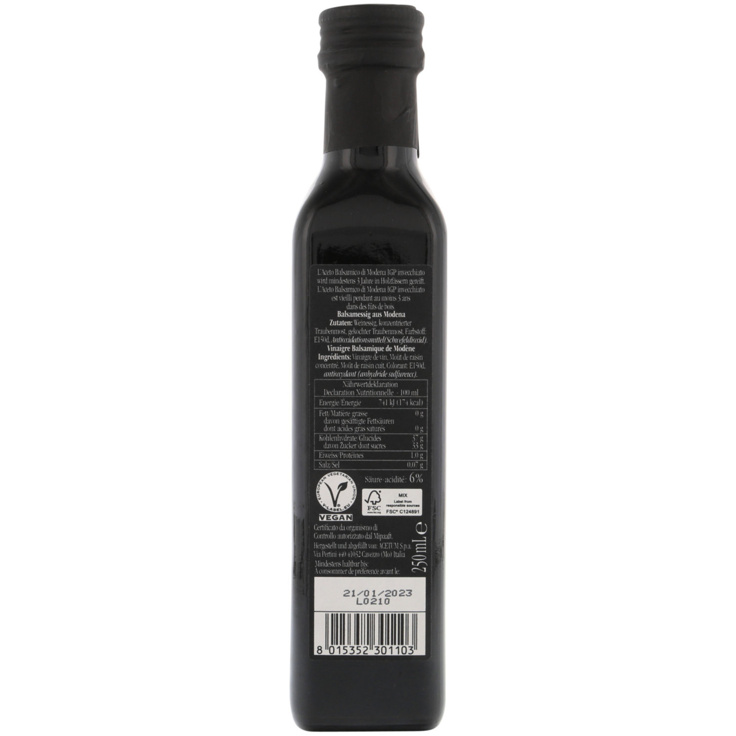 Antica Modena Aceto Balsamico 3 Blatt