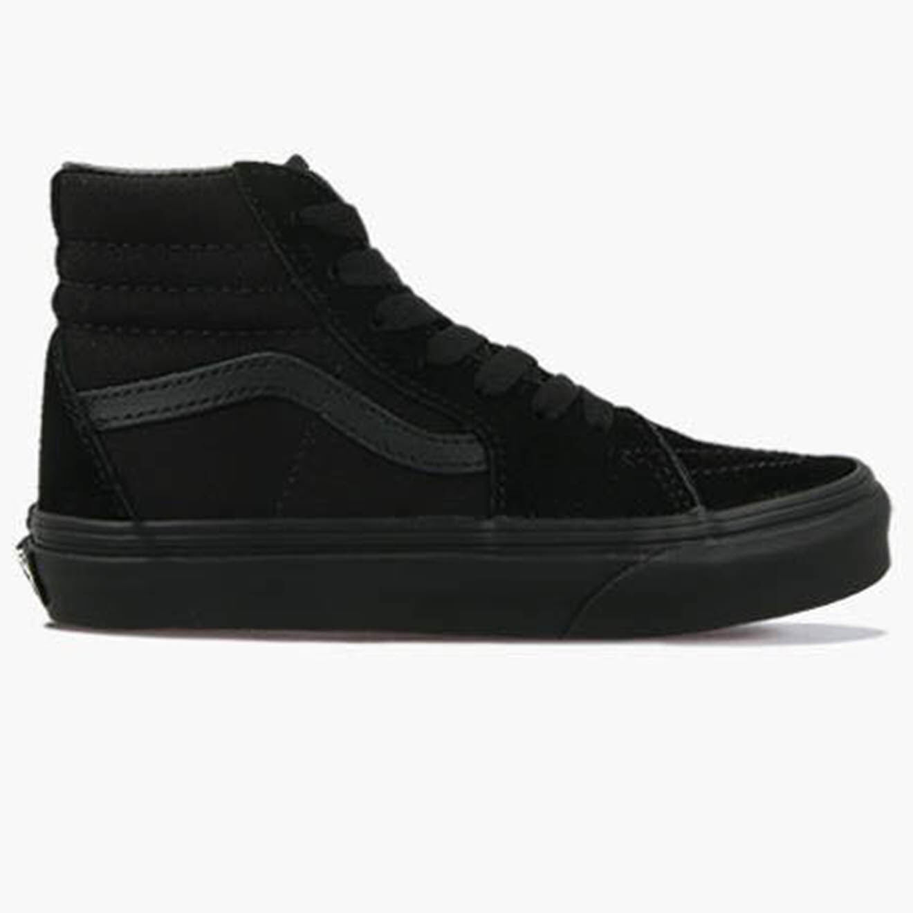 Vans Sneakers en Velours de Cuir & Toile Sk8-Hi noires