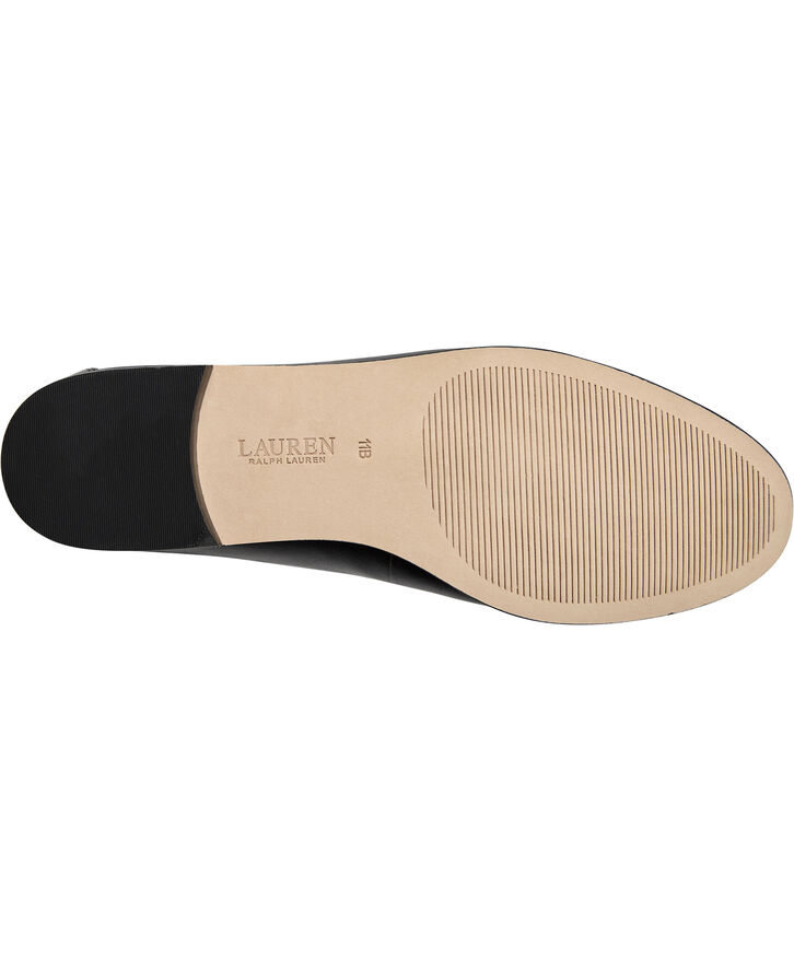 Lauren Ralph Lauren Wynnie Burnished Leather Loafer Sort