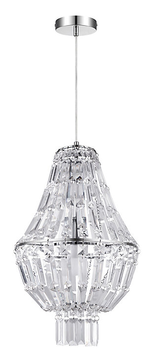Suspension Asuia GoodHome E27 argent brillant
