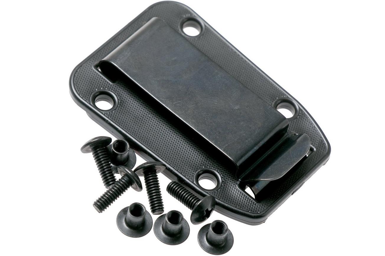 ESEE Candiru Dark Earth CAN-DE nekmes met zwarte schede   riemclip