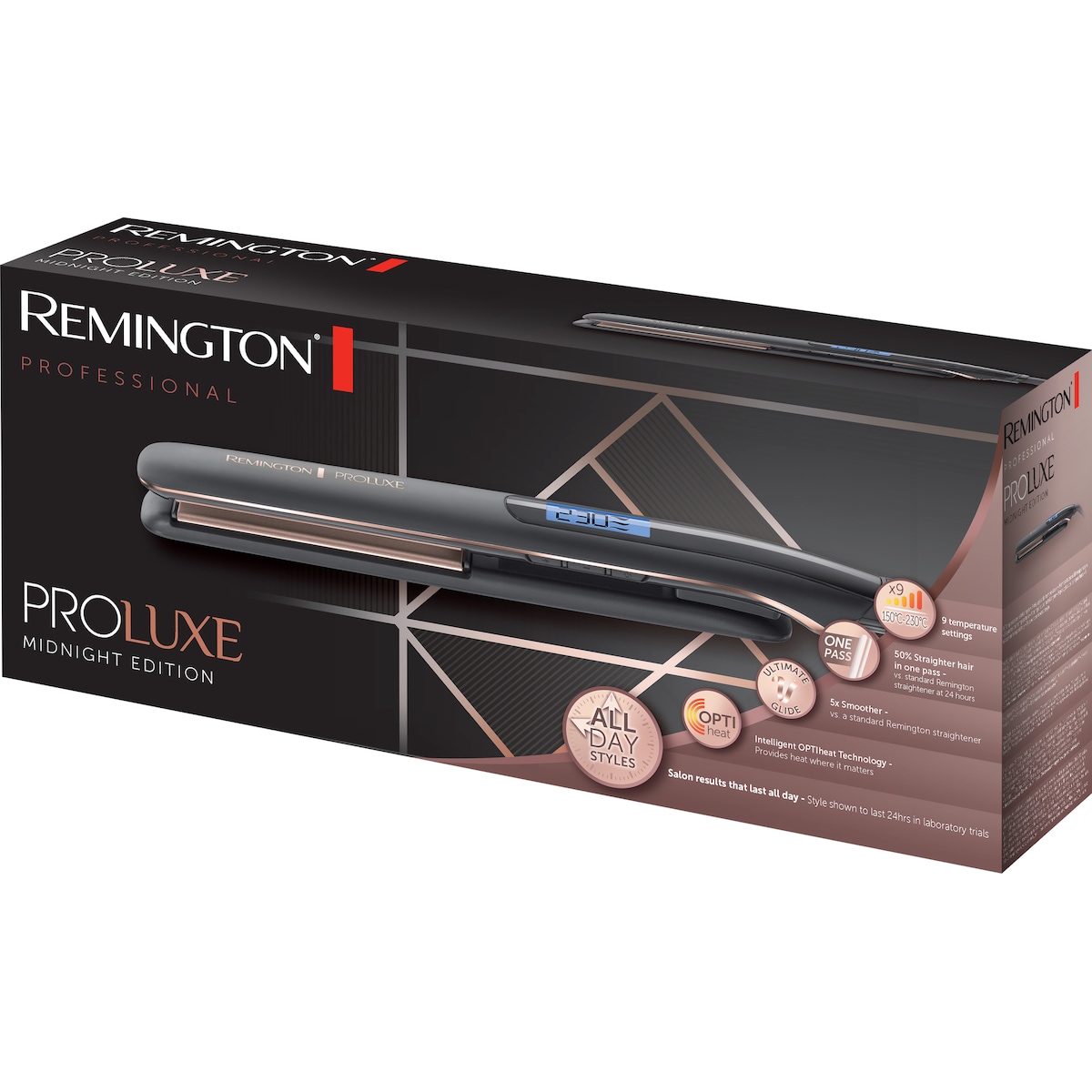 Remington Proluxe Midnight Edition rettetang S9100B