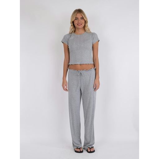 Neo Noir Serafina Pointelle Bukser, Light Grey, 42