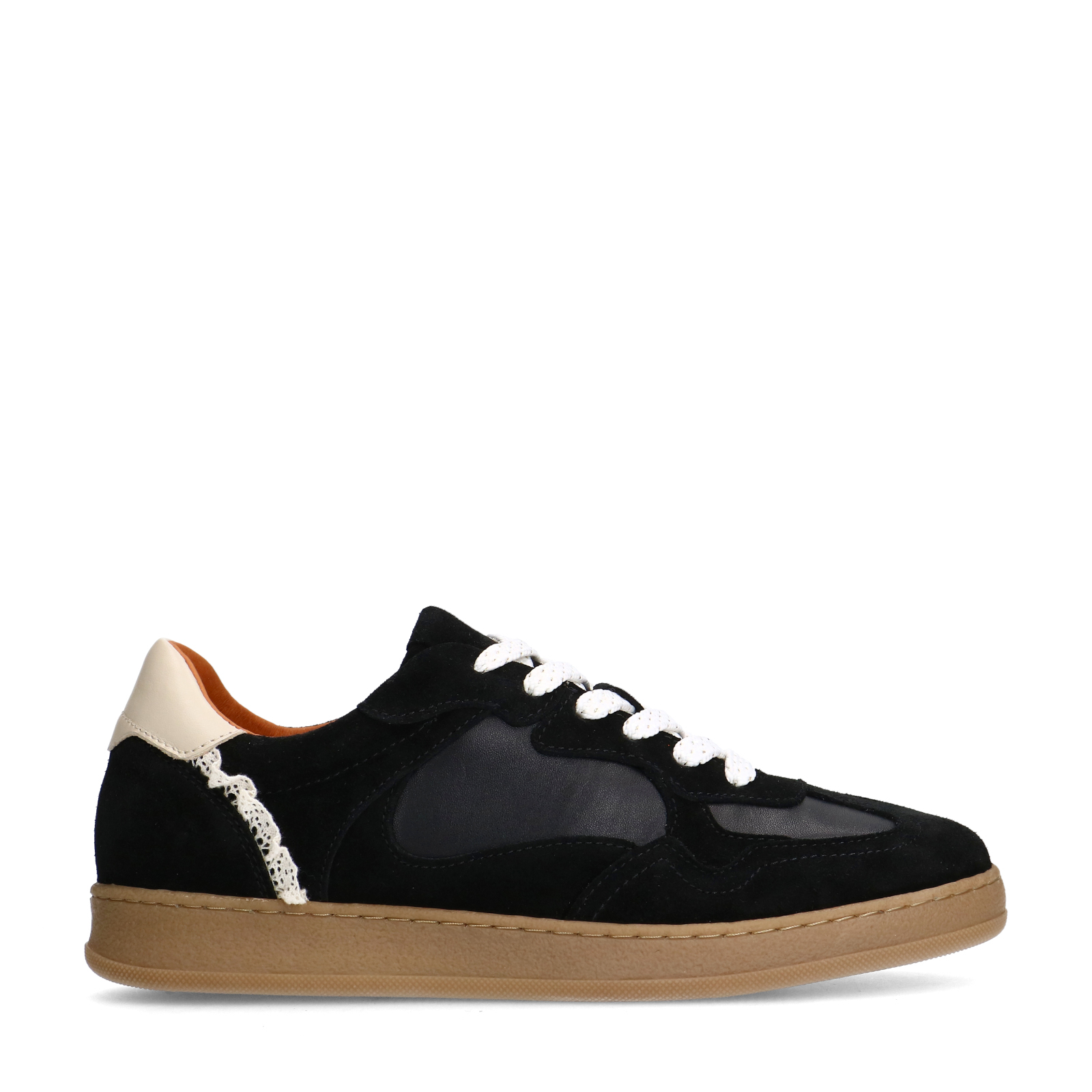 Zwarte suède sneakers