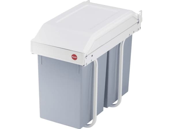 Hailo Multi-Box, 15 l, Rektangulær, Plast, Grå, Hvit, 2 stykker