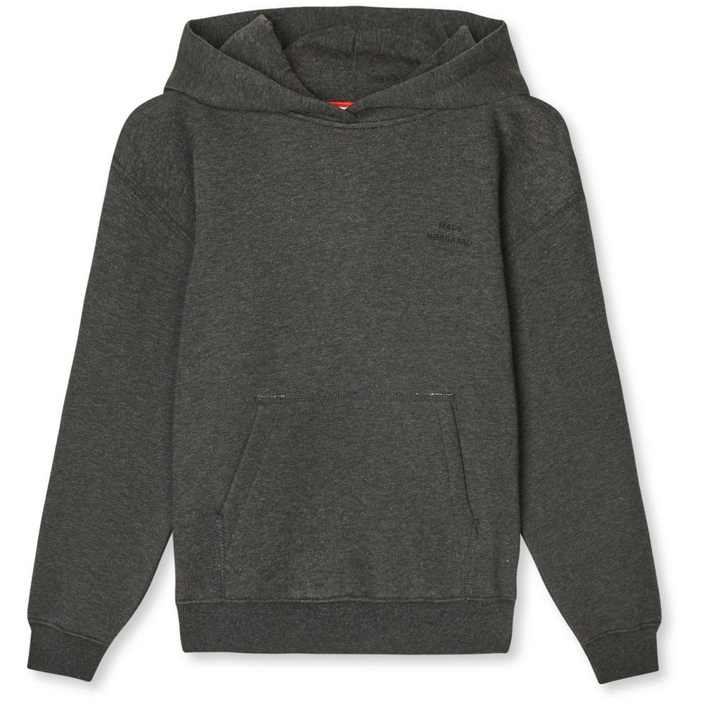 Køb Mads Nørgaard Charcoal Melange Mix Sweat Sonan Hættetrøje