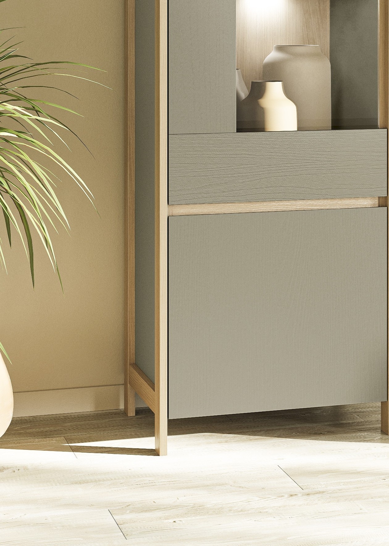 Home affaire Wohnwand »Stranda, moderne Anbauwand, Komplettset im Scandi-Style« 4 Stk. tlg.