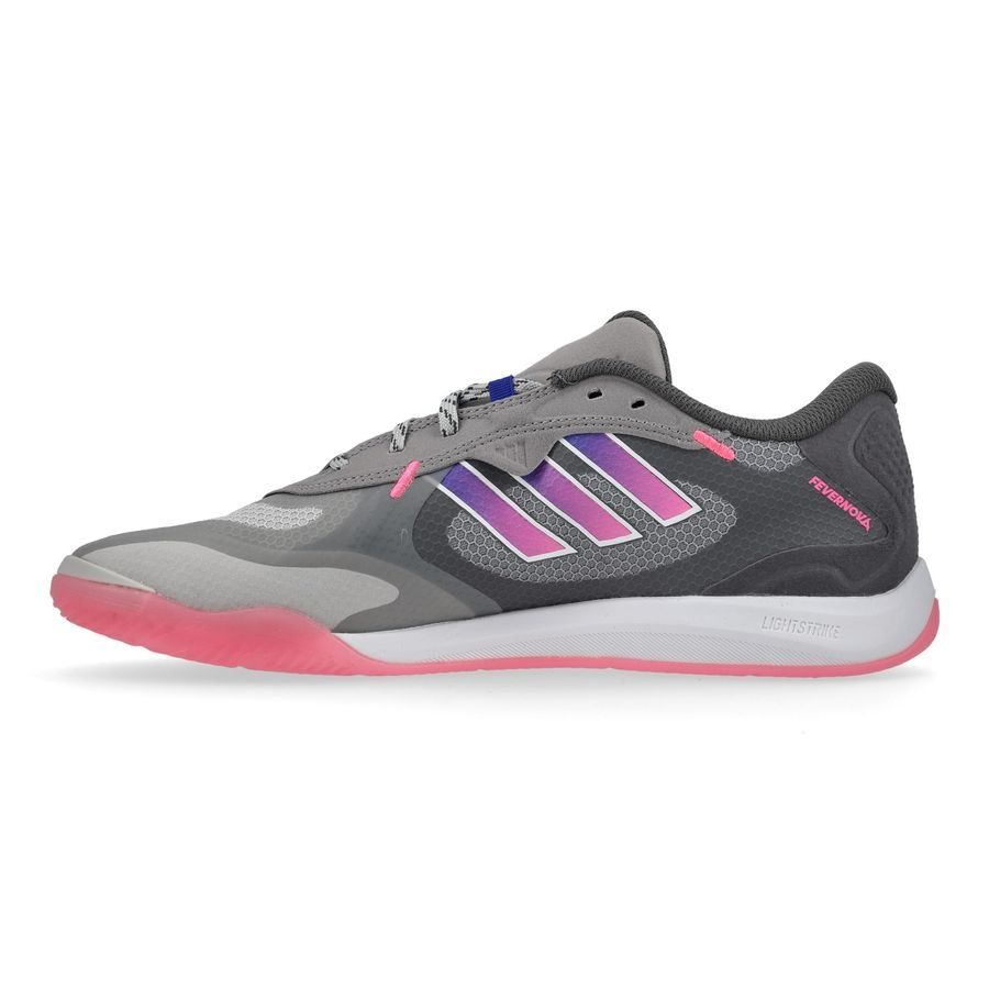 adidas Fevernova Court IN - Gris/Rose/Bleu