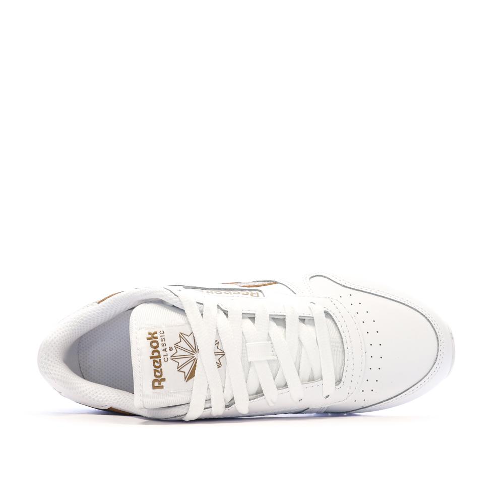 Reebok Baskets Blanc/Marron Femme Reebok Classic Leather