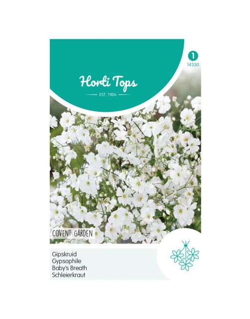 Hortitops Gypsophila - Gipskruid Covent Garden Wit - Bloemenzaden - 1.5 g
